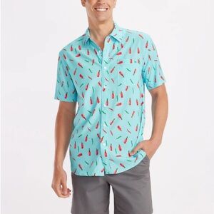 NWT Tipsy Elves Hot‎ Sauce Summer Hawaiian Shirt Bachelor Vacation BBQ L